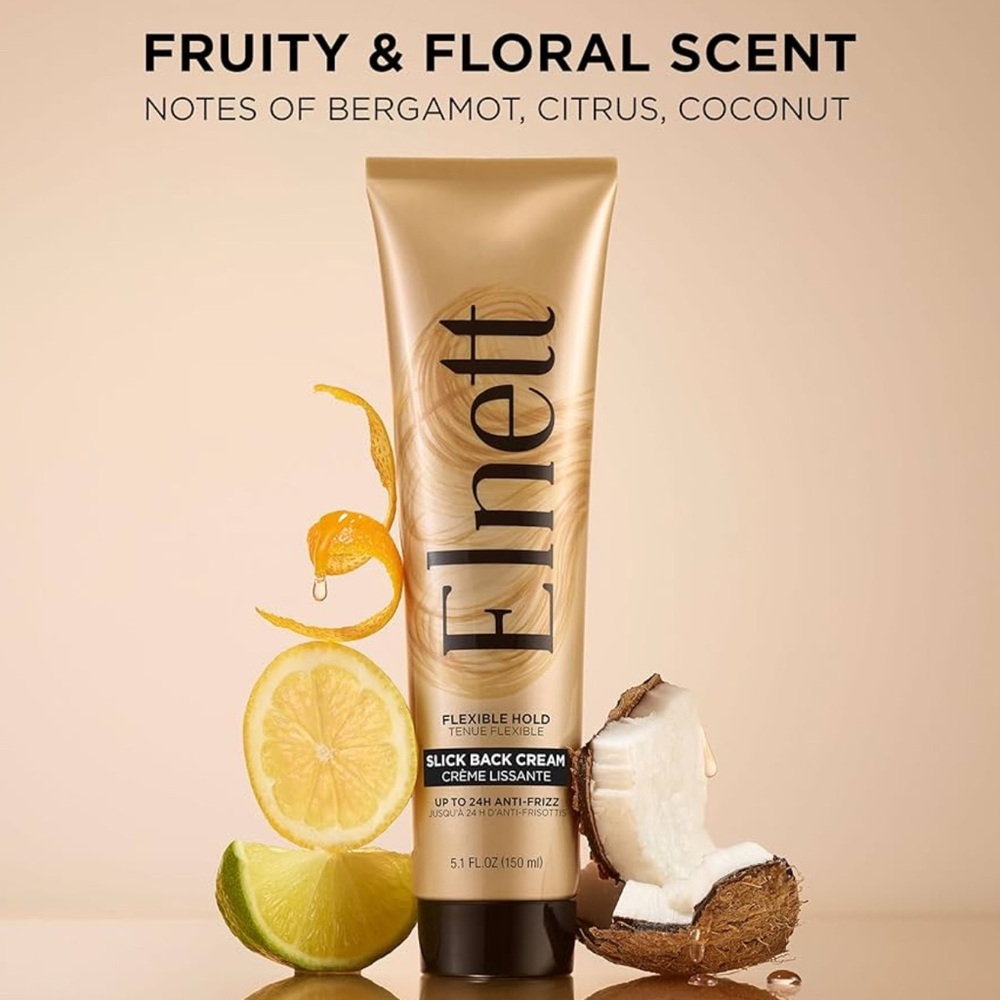 L'Oreal Elnett Slick Back Styling Cream Flexible Hold Anti-Frizz 5.1 oz (3 PACK) - Picture 3 of 10